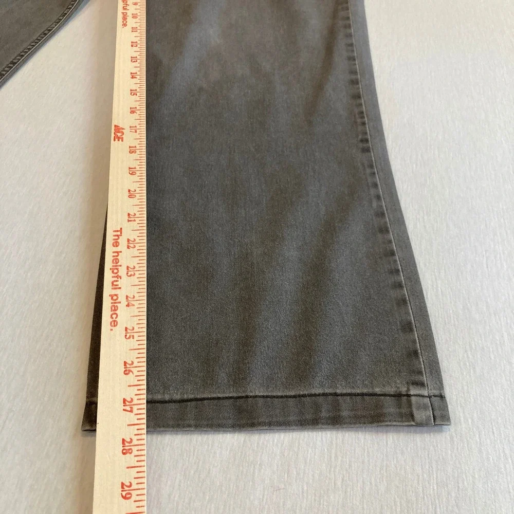 HILTL Mens 35x28 Grey Straight Leg Trousers Pants Grey Wash Made in‎ Macedonia